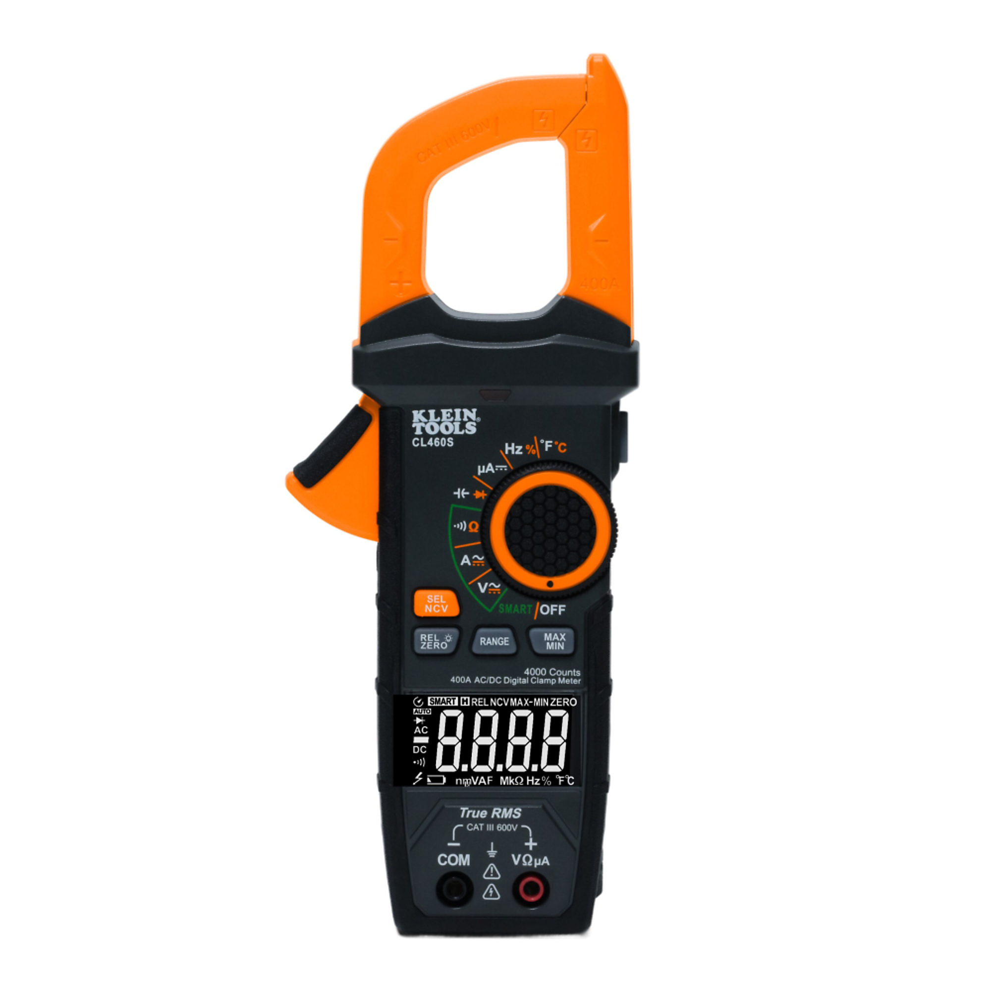 400A AC/DC Auto-Ranging Smart Digital Clamp Meter, Klein Tools Model# CL460S